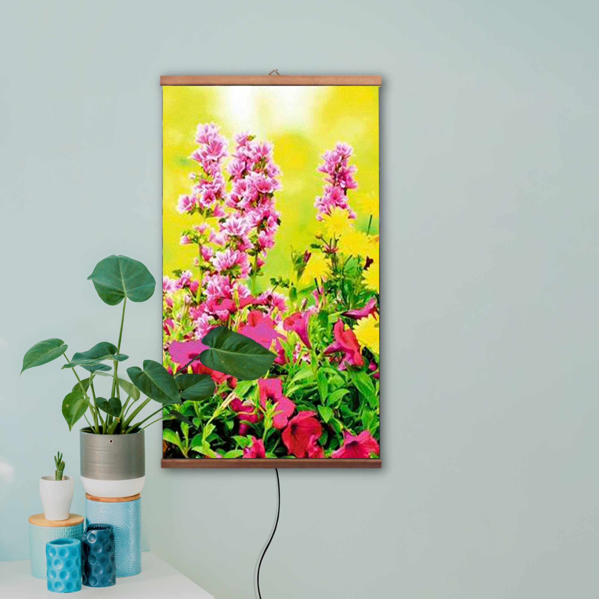 Infrarotheizung 500 Watt Bildheizung Heizbild Serie Home Kamin Infrarot Wandheizung Heizer Bild Blumen